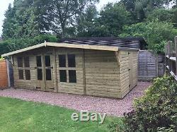 20x10Garden Summer House Combi Shed 22mm Tanalised T&g Other Sizes Available