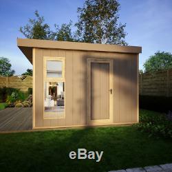 20x10 Pent Offset Evolution Insulated Composite Cladding Garden Shed Garden Room