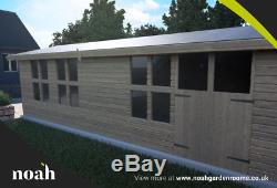 20x10'Ripley Garage' Heavy Duty Wooden Garden Shed/Workshop/Garage