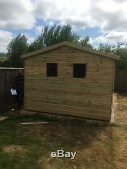 20x10 Shed, Studio, Tanalised, Shed, Garden, Free Install, Heavy Duty, Workshop
