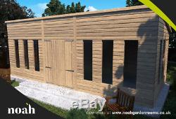 20x10'Statesman Mancave' Heavy Duty Wooden Garden Shed/Workshop/Summerhouse D&F