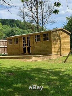 20x10 Summerhouse, Shed, Tanalised, Shed, Garden, Free Install, T&G Loglap