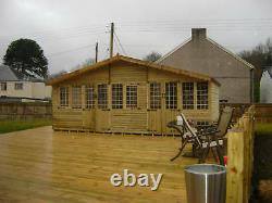 20x10 ULTIMATE LOG CABIN SUMMER HOUSE WOODEN SHED TOP QUALITY GRADED TIMBER