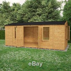 20x10 Wooden Garden Shed Premium Heavy Duty T&G Shiplap Workshop Outdoor Storage