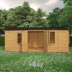 20 x 10 HEAVY DUTY EXTRA HEIGHT SHED 19mm T&G SHIPLAP TOP QUALITY WOOD WORKSHOP 