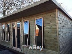20x10ft Wooden Garden Shed 19mm Tanalised Ultimate Summerhouse / Home Studio