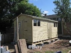 20x10ft Wooden Garden Shed gazebo Tanalised Ultimate Office/Garage