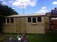 20x10ft Wooden Tanalised Ultimate Apex Garden Shed/Office/Garage 19mm T/G