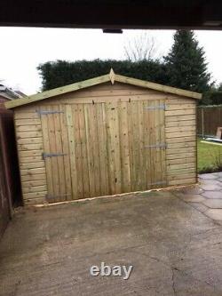 20x12'Swindon Garage' Heavy Duty Wooden Garden Shed/Workshop/Garage