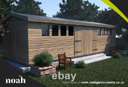 20x8'Don Marino' Heavy Duty Wooden Garden Shed/Workshop/Summerhouse