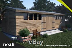 20x8'Don Marino' Heavy Duty Wooden Garden Shed/Workshop/Summerhouse