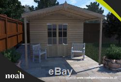 22x10'Georgia' Heavy Duty Tanalised Timber Garden Room Summerhouse Shed Mancave