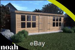 24x12'Winchester' Garden Building Heavy Duty Timber Shed Workshop Summerhouse