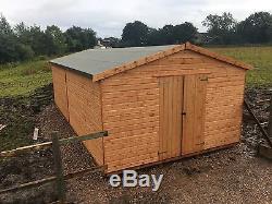24x12 heavy duty workshop/shed/garden shed/wooden building/ garage