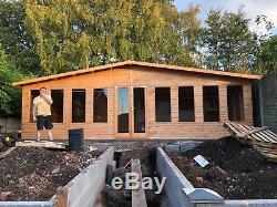 26x14 full pane summer house, man cave, shed, garden building, house