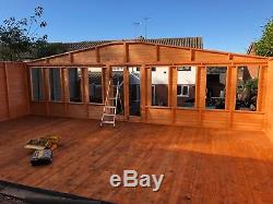 26x14 full pane summer house, man cave, shed, garden building, house