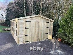 26x8'Ripley' Wooden Garden Shed/Workshop/Garage Heavy Duty Tanalised Bespoke