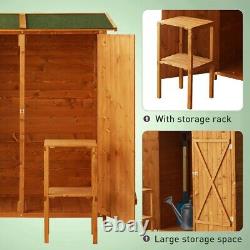 2.4 x 4.5ft Wooden Double Door Garden Storage Shed