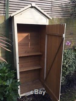 2 Wooden Garden Sheds/ Tool Storage Cabinet