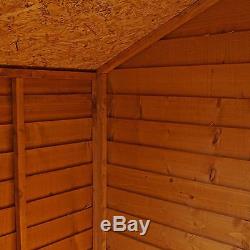 3 x 4 Budget Overlap Windowless Wooden Garden Shed Tool Store Storage NEW