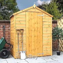 3 x 5 Budget Shiplap Windowless Wooden Garden Shed Tool Store Storage NEW