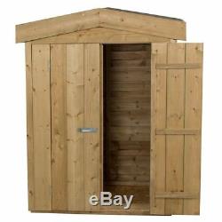 3ft GARDEN STORE PRESSURE TREATED WINDOWLESS SHED APEX TOOL STORAGE 3'3 x 1'6
