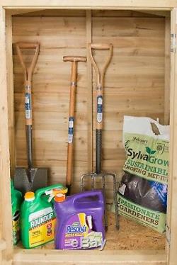 3ft GARDEN STORE PRESSURE TREATED WINDOWLESS SHED APEX TOOL STORAGE 3'3 x 1'6