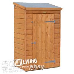 3x2FT WOODEN LOCKABLE PENT GARDEN PARCEL STORAGE SAFE PACKAGE STORE SHED