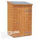 3x2FT WOODEN LOCKABLE PENT GARDEN PARCEL STORAGE SAFE PACKAGE STORE SHED