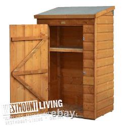 3x2FT WOODEN LOCKABLE PENT GARDEN PARCEL STORAGE SAFE PACKAGE STORE SHED