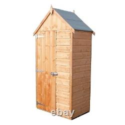 3x2 TOOL STORAGE APEX SHED VERTICAL GARDEN PATIO STORE WOODEN SHIPLAP WOOD 3FT