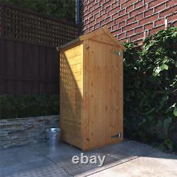3x2 Wooden Garden Storage Shed Tall Apex Outdoor Cupboard Tool Store Windowless