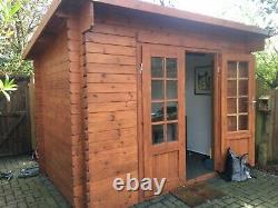 3x2m log cabin / garden summer house / shed. Excellent used condition