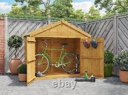 3x6 Wooden Garden Storage Shed Outdoor Apex Tool Bike Store BillyOh Mini Master