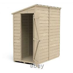 3x6ft Outdoor Wooden Garden Storage Shed Lean To Overlap Waterproof Pent Roof