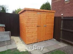 4ft X 4ft Pent Wooden Garden Shed Top Quality Timber
