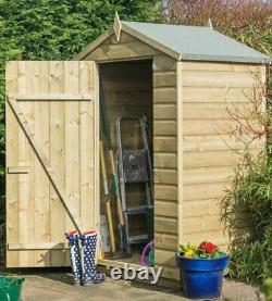 4x3 WOODEN GARDEN SHED SHIPLAP TONGUE & GROOVE STORE WINDOWLESS STORAGE 4ft 3ft