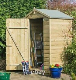 4x3 WOODEN GARDEN SHED SHIPLAP TONGUE & GROOVE STORE WINDOWLESS STORAGE 4ft 3ft