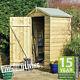 4x3 WOODEN GARDEN SHED SHIPLAP WOOD PRESSURE TREATED STORAGE 4x3FT 4 x 3 FT T&G