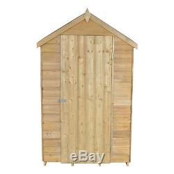 4x3 Wood Shed Tool Storage Outdoor Building Garden Pressure Treated 4FT 3FT