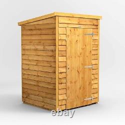 4x4 Overlap Shed Power Windowless Pent Garden Shed AVAILABLE NOW
