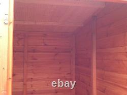 4x4 Pinelap Wooden Garden Shed Factory Seconds Fully T&G Pent Hut Outdoor Store