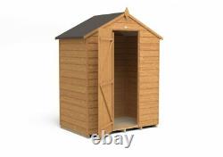 5x3 Overlap Apex Windowless Wooden Garden Storage Shed Installation Option