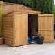 5x3 Overlap Wooden Garden Shed Double Doors Pent Roof & Felt Storage Sheds