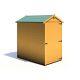 5x3 WOODEN GARDEN SHED APEX TOOL STORE SINGLE DOOR FLOOR WINDOWLESS 5ft x 3ft