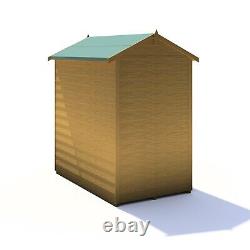 5x3 WOODEN GARDEN SHED APEX TOOL STORE SINGLE DOOR FLOOR WINDOWLESS 5ft x 3ft