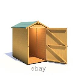 5x3 WOODEN GARDEN SHED APEX TOOL STORE SINGLE DOOR FLOOR WINDOWLESS 5ft x 3ft