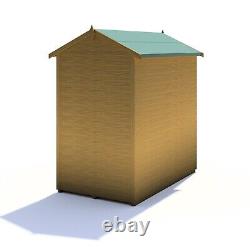 5x3 WOODEN GARDEN SHED APEX TOOL STORE SINGLE DOOR FLOOR WINDOWLESS 5ft x 3ft