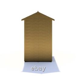 5x3 WOODEN GARDEN SHED APEX TOOL STORE SINGLE DOOR FLOOR WINDOWLESS 5ft x 3ft