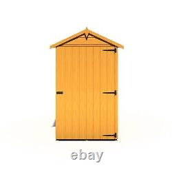 5x3 WOODEN GARDEN SHED APEX TOOL STORE SINGLE DOOR FLOOR WINDOWLESS 5ft x 3ft